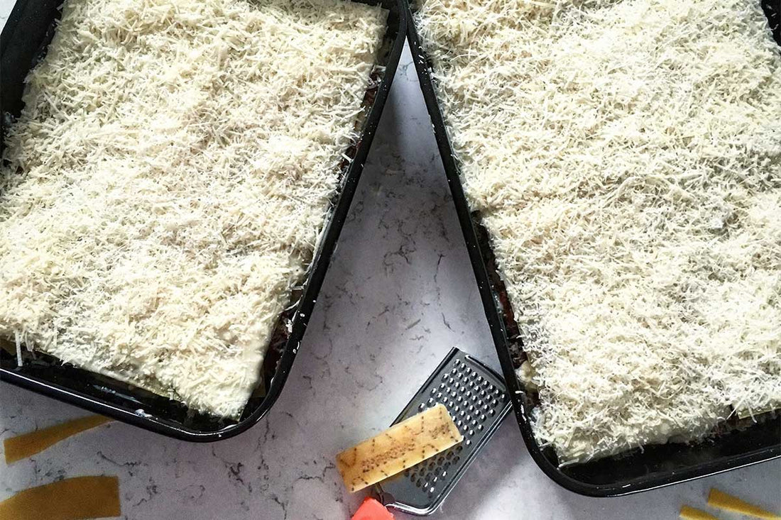 Lasagne mit Auberginen und Olivenöl - Masino Oliveoel